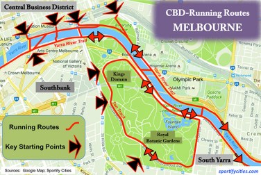 CBD_RunningRoutes_Melbourne